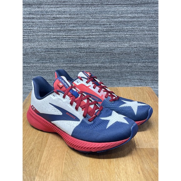 Brooks Launch 8 Running Shoes Men 8 Red White Blue USA Stars Patriotic Sneakers main image 7